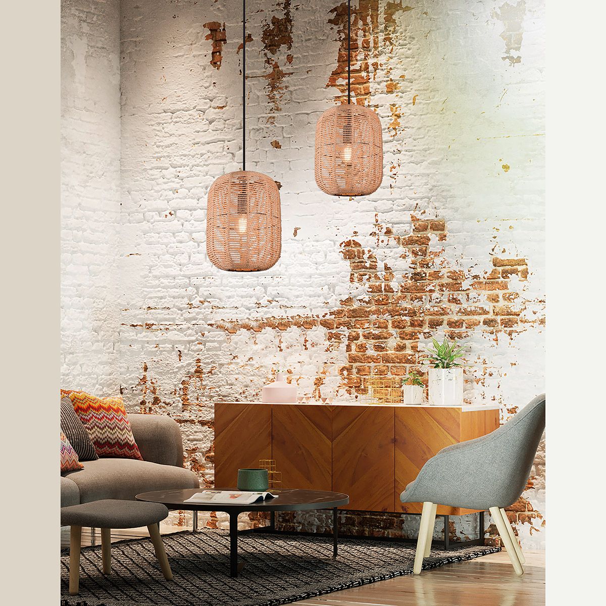 Kronleuchter & Deckenlampen: Pendelleuchte, Korb Design, 150 cm Höhe – Neu (gemäss Beschreibung) aus Kreuzlingen von Smart-Light 2