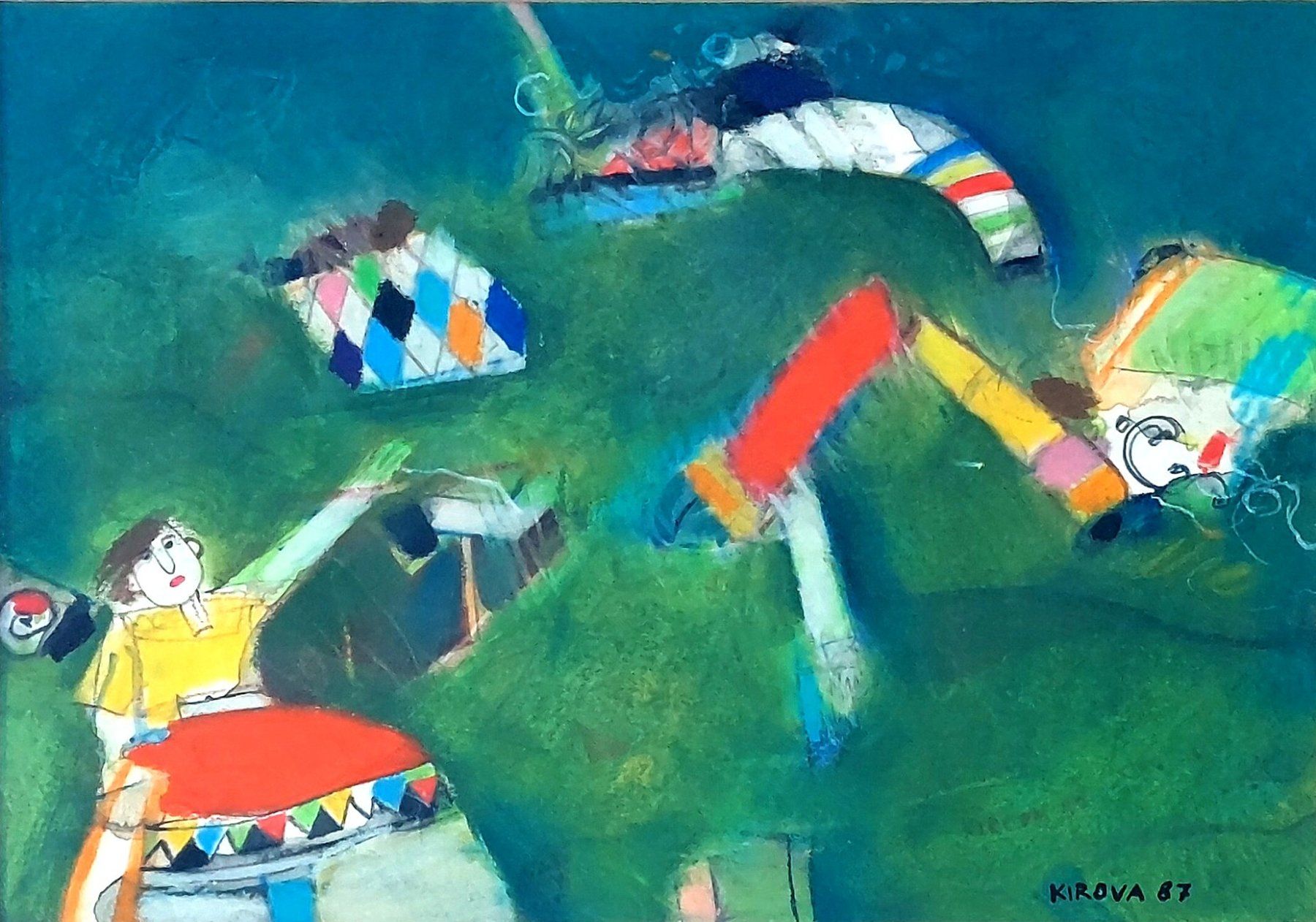Tableaux: Liuba KIROVA - Petite composition (1987) – D'occasion à Montmelon par canelle-12