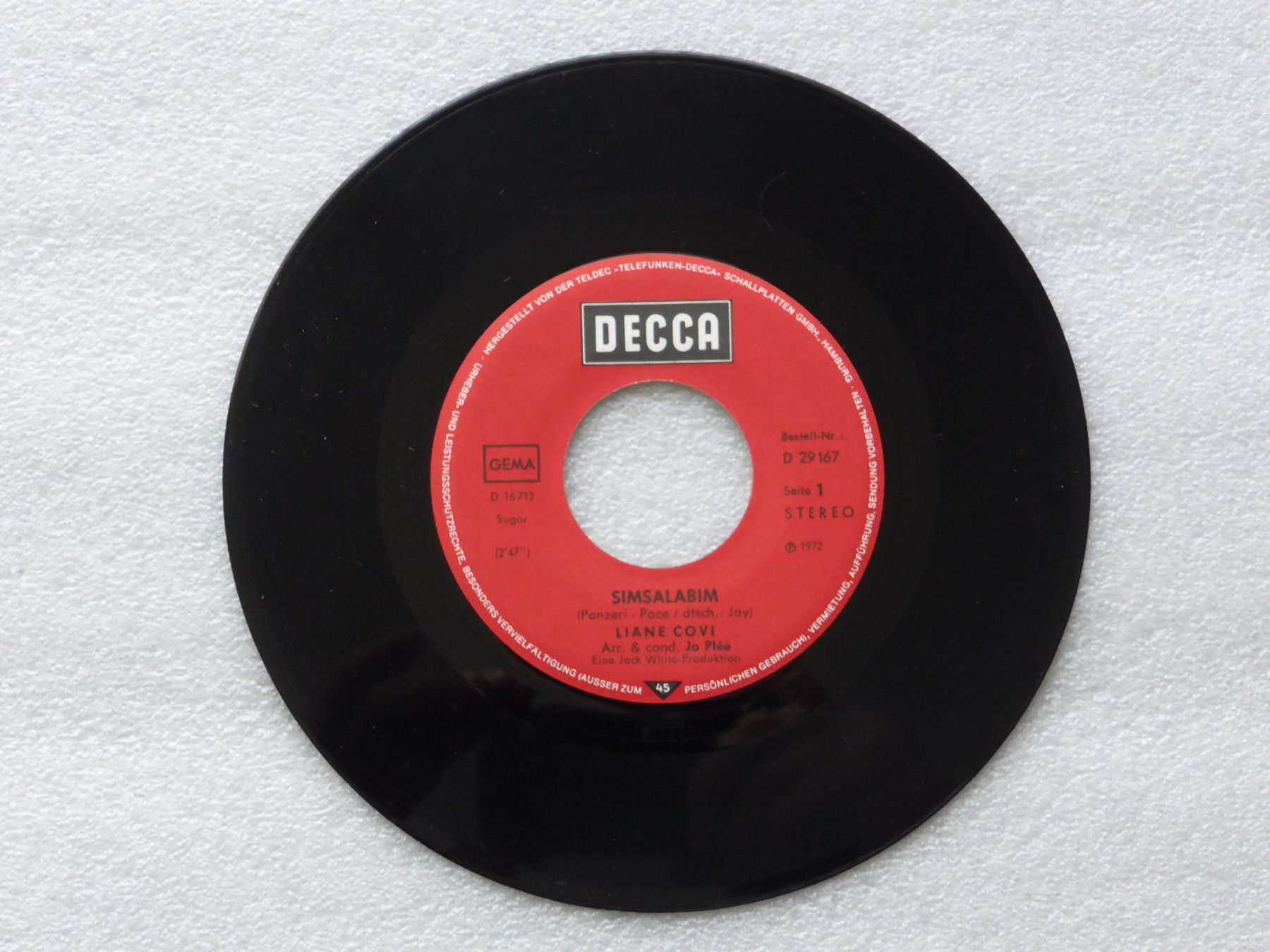 Dischi in vinile: Vinyl Single   LIANE COVI – Usato da Küssnacht am Rigi venduto da Mondkinder 1