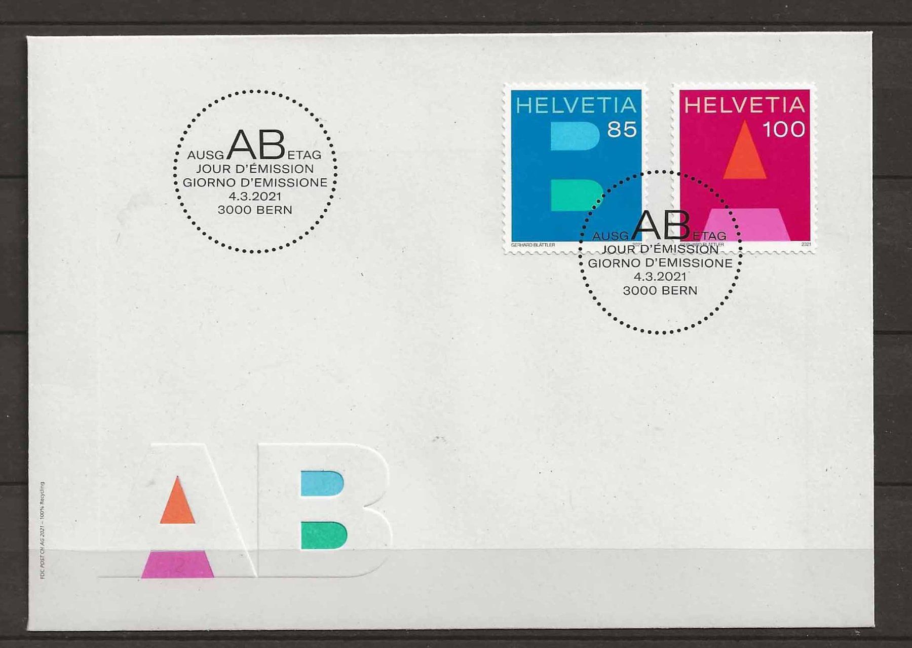 Tutti i francobolli: F1813 - Timbres courrier A + B – Usato da Trélex venduto da Phil_Albert