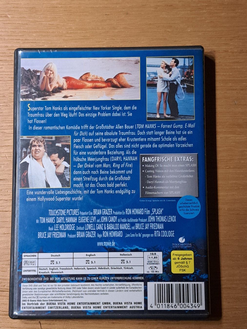 Tutti i DVDs: DVD Splash mit Tom Hanks und Daryl Hannah, 1984 – Nuovo (secondo la descrizione) da Unterseen venduto da Kanica 3