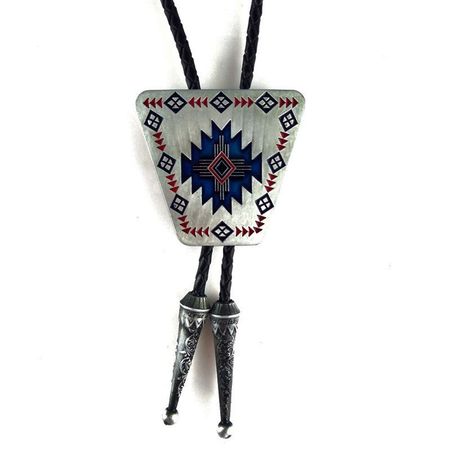 Bolo tie Cowboy Krawatte FANTASY BLUE