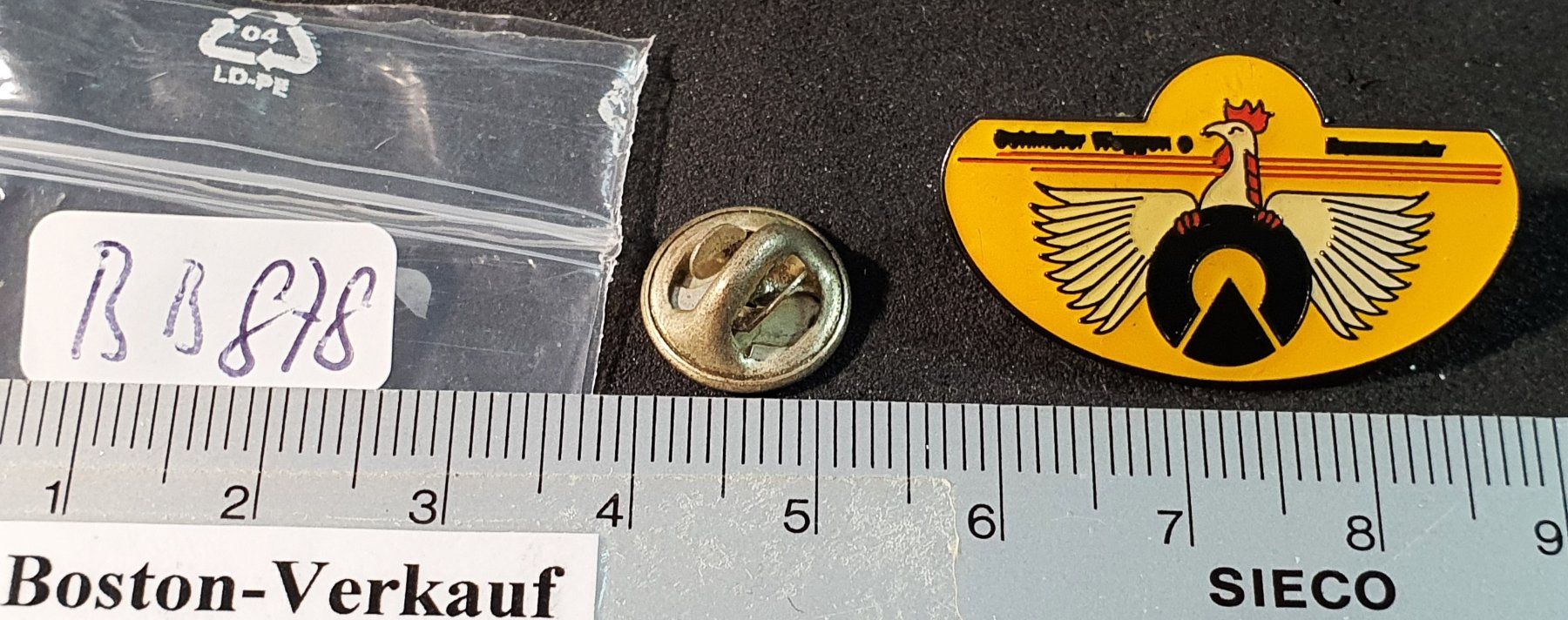 Placchette & Badge: BB878 - Pin Schindler Wagon Feuerwehr – Usato da Reinach BL venduto da Boston-Verkauf 1