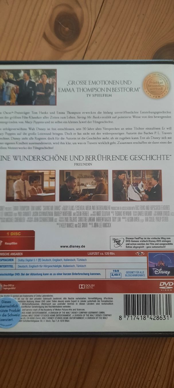 Tutti i DVDs: Saving Mr. Banks – Usato da Konolfingen venduto da the_5fqm 1