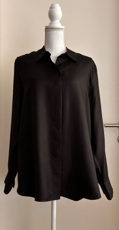 Seidenbluse von COS, schwarz, Grösse 36