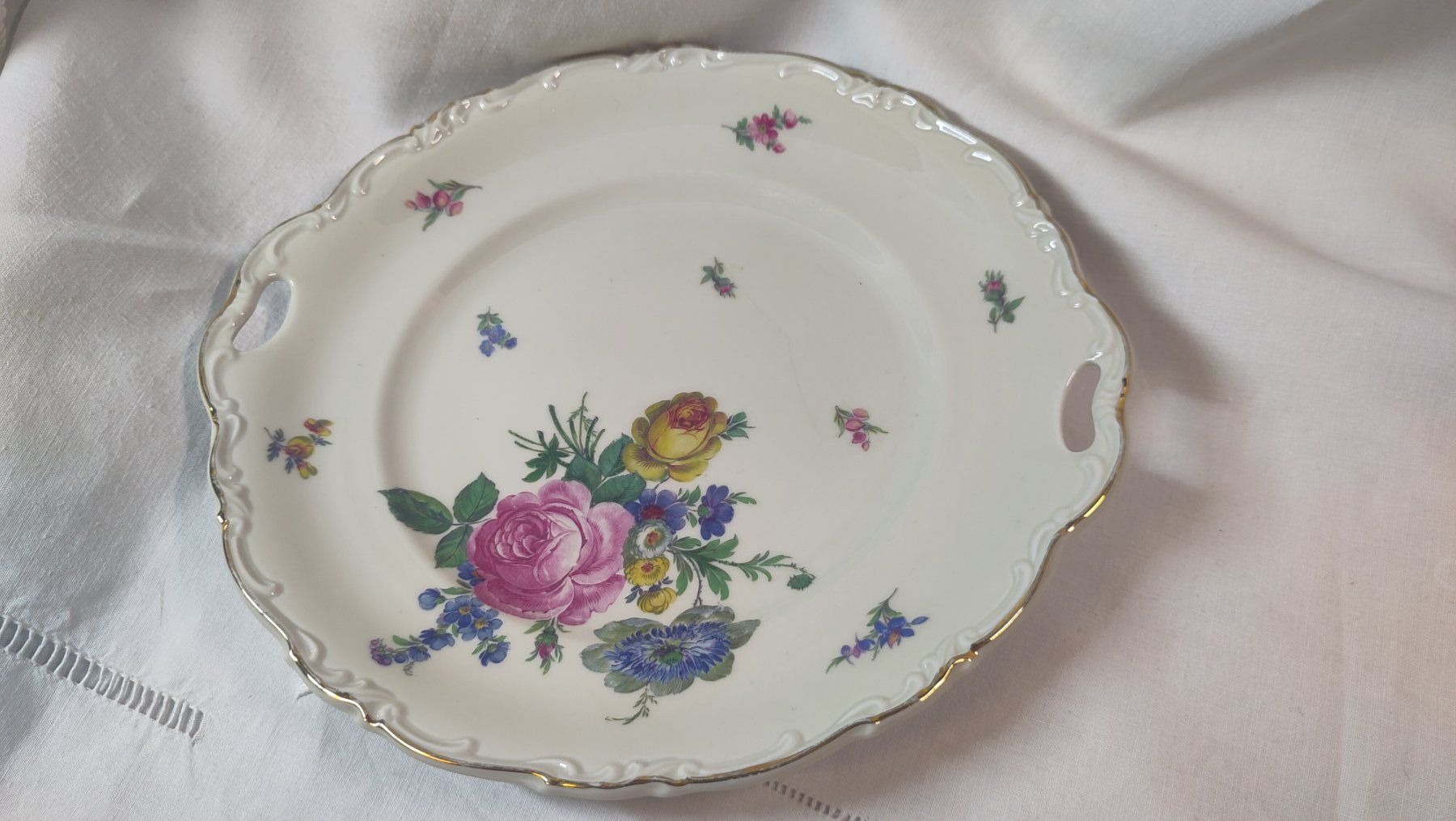 Teller: Belle assiette 1960s de Hertel-Jacob à fleurs – Gebraucht aus Botyre (Ayent) von luc_pq28