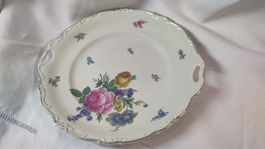 Belle assiette 1960s de Hertel-Jacob à fleurs