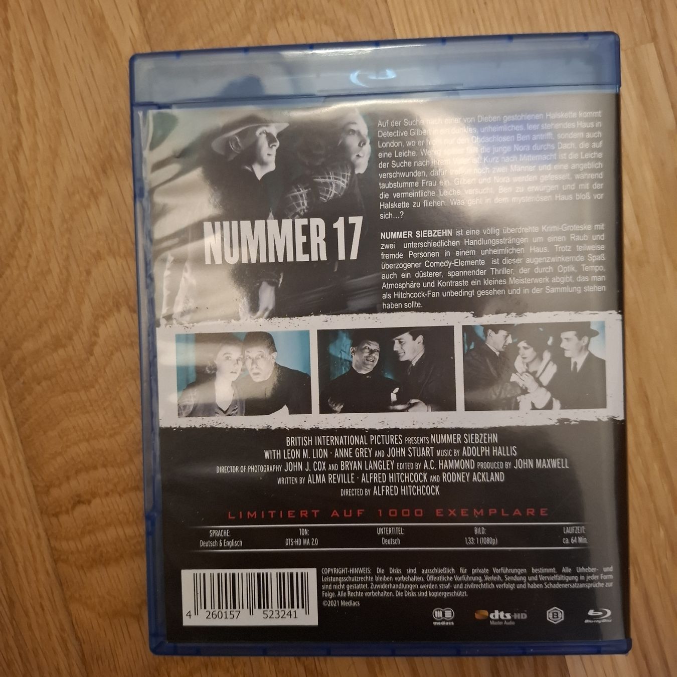 Tutti i DVDs: blu-ray Nummer 17 Alfred Hitchcock – Nuovo (secondo la descrizione) da St. Gallen venduto da emi_nfh9 1