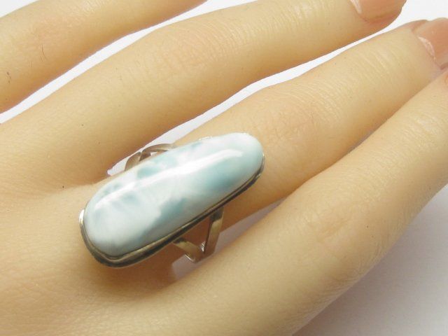 Anelli: Vintage Ring Silber 925 Larimar / Gr. 59 – Usato da Ermatingen venduto da Decovin 4