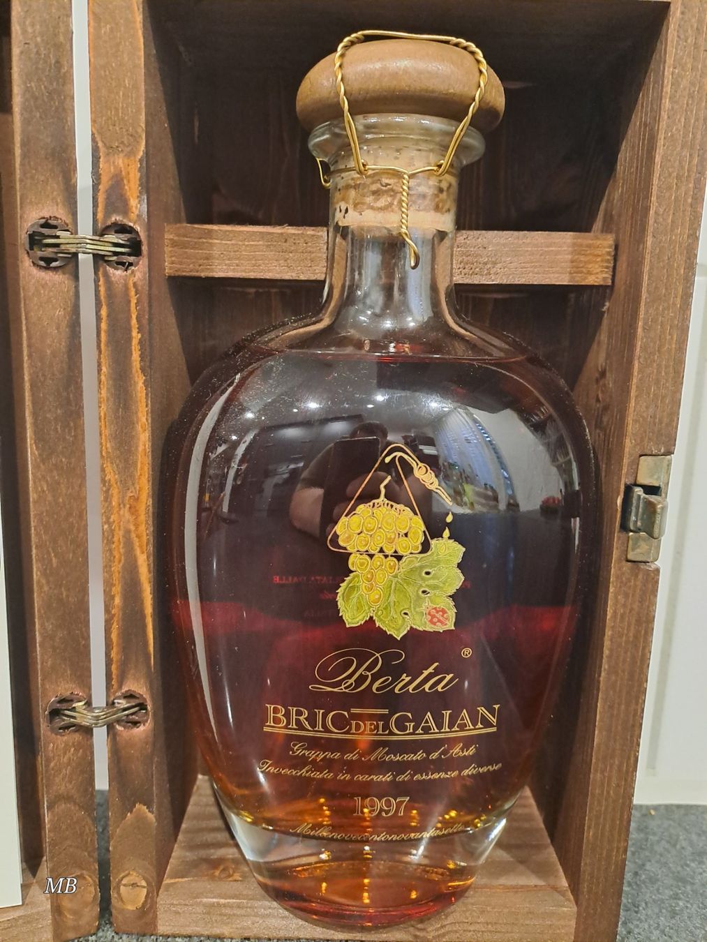 Berta Spirituosen: Berta Grappa BRICDELGAIAN 1997 mit OHK – Neu und originalverpackt aus Elsau von Kellerraeumung 1