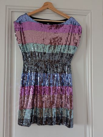 robe sequins H&M S