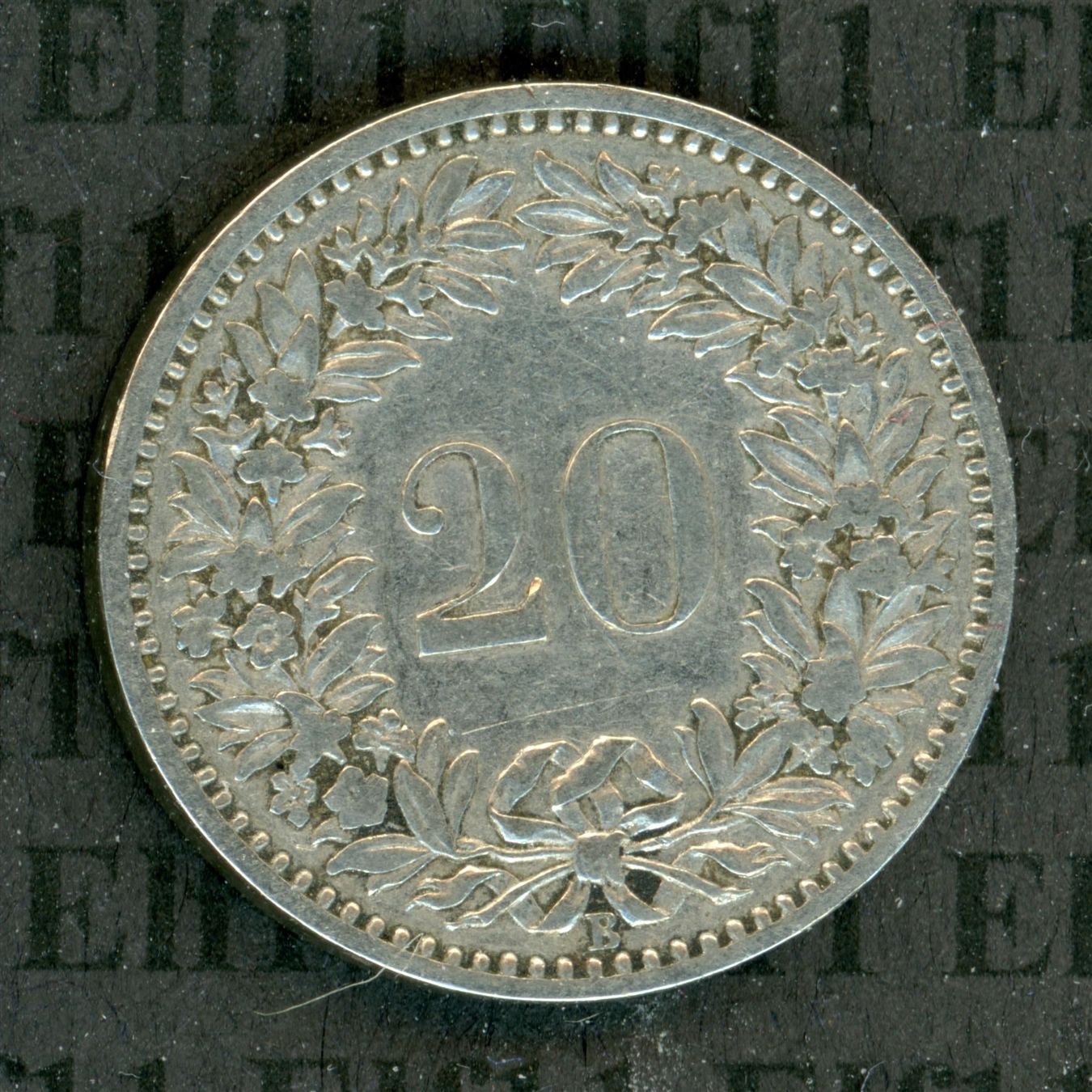 Tutti le monete: CHF___0.20 1881 s 20 Rappen – Usato da Widnau venduto da Elf11 1