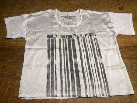 *NARLI* T-SHIRT Gr.M ecrù/weiß Aufdruck chic SPEZIAL EDITION