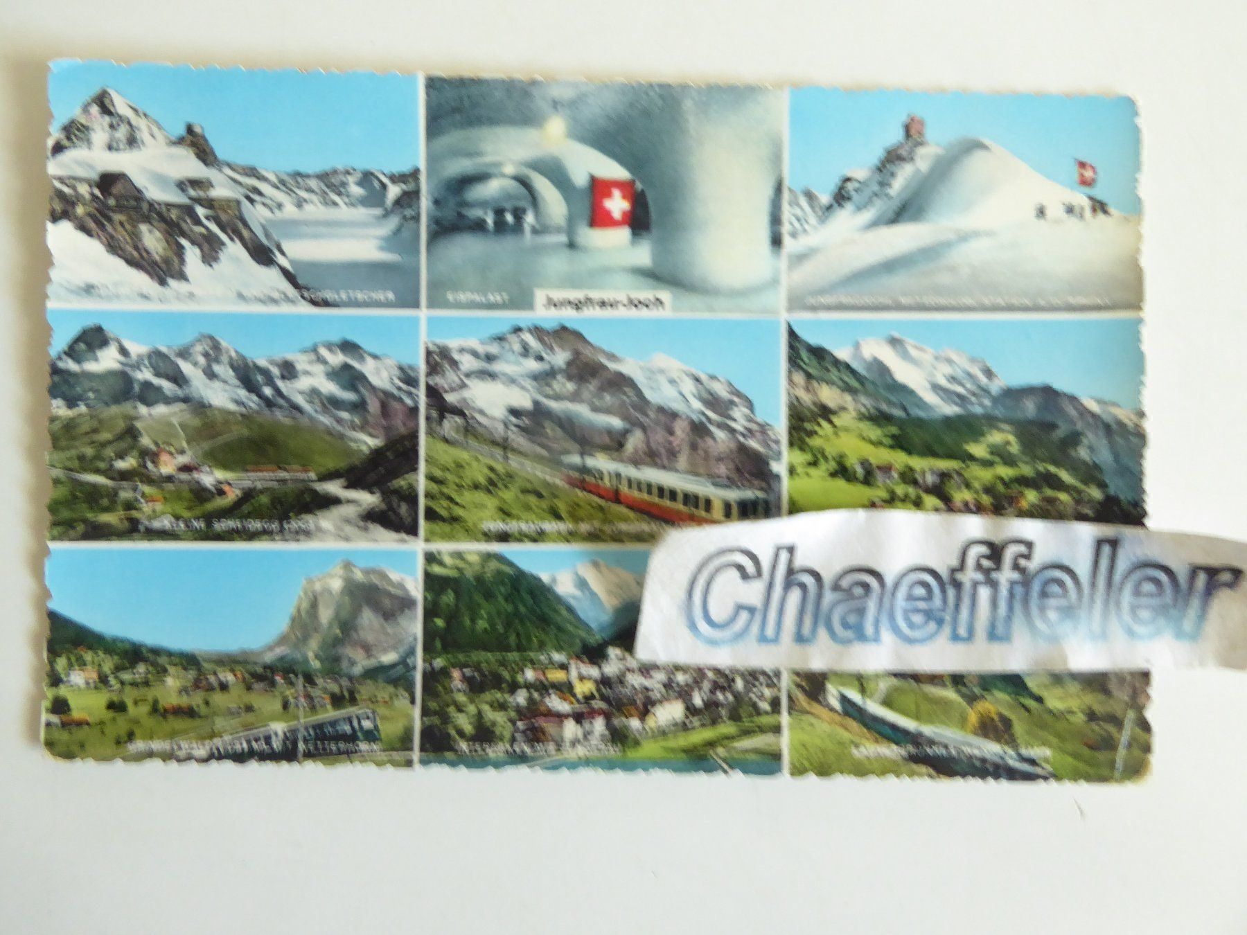 Cartoline postali: 1960  Jungfrau - Joch – Usato da Zürich venduto da Chaeffeler