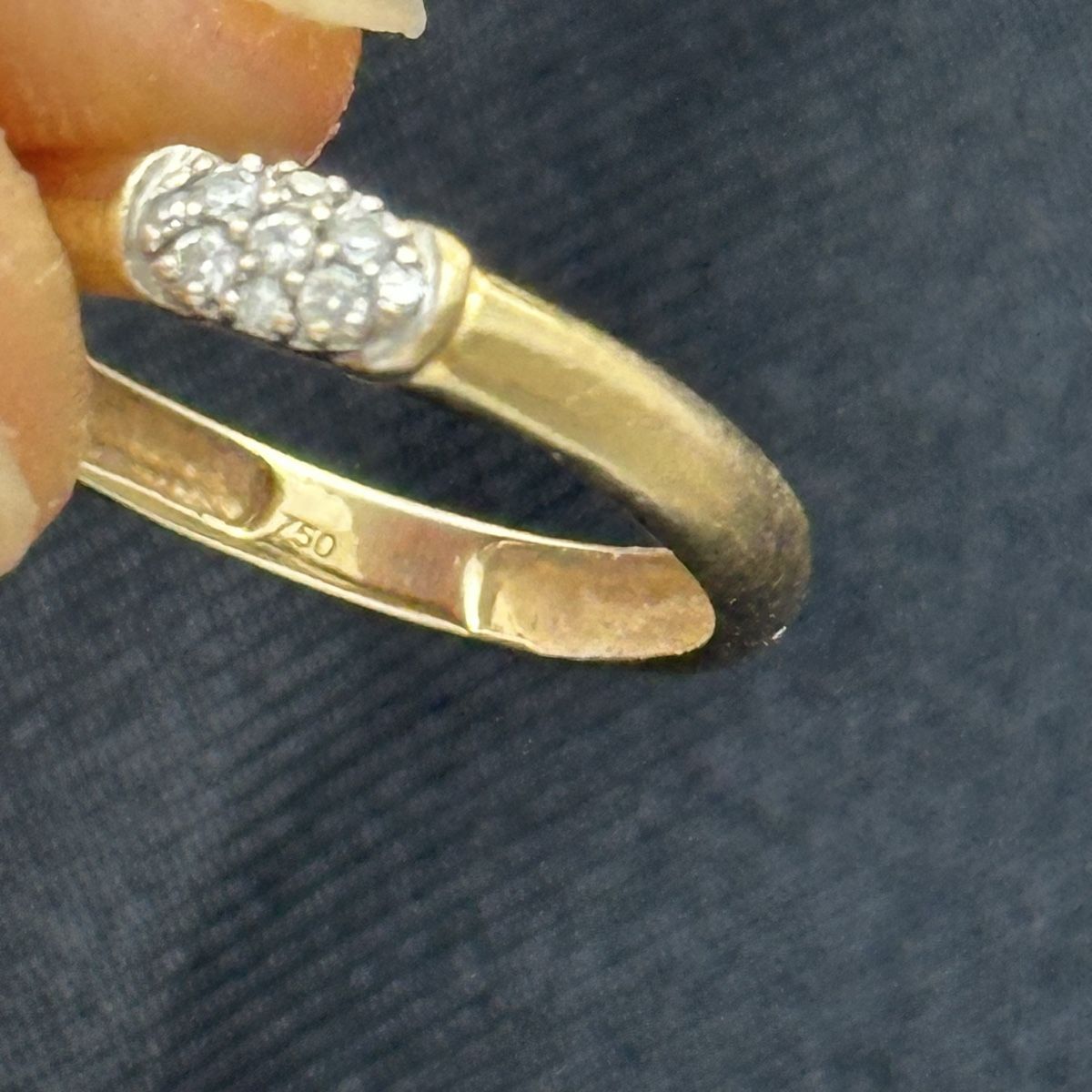 Anelli: 18k Gelb Gold Diamant Ring Gr.48 – Usato da Givisiez venduto da dor_xb9k 2