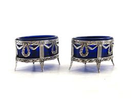 Set sel poivre métal argenté Salz & Pfeffer versilbert