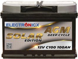 Electronicx Solar Batterie AGM 100AH 12V
