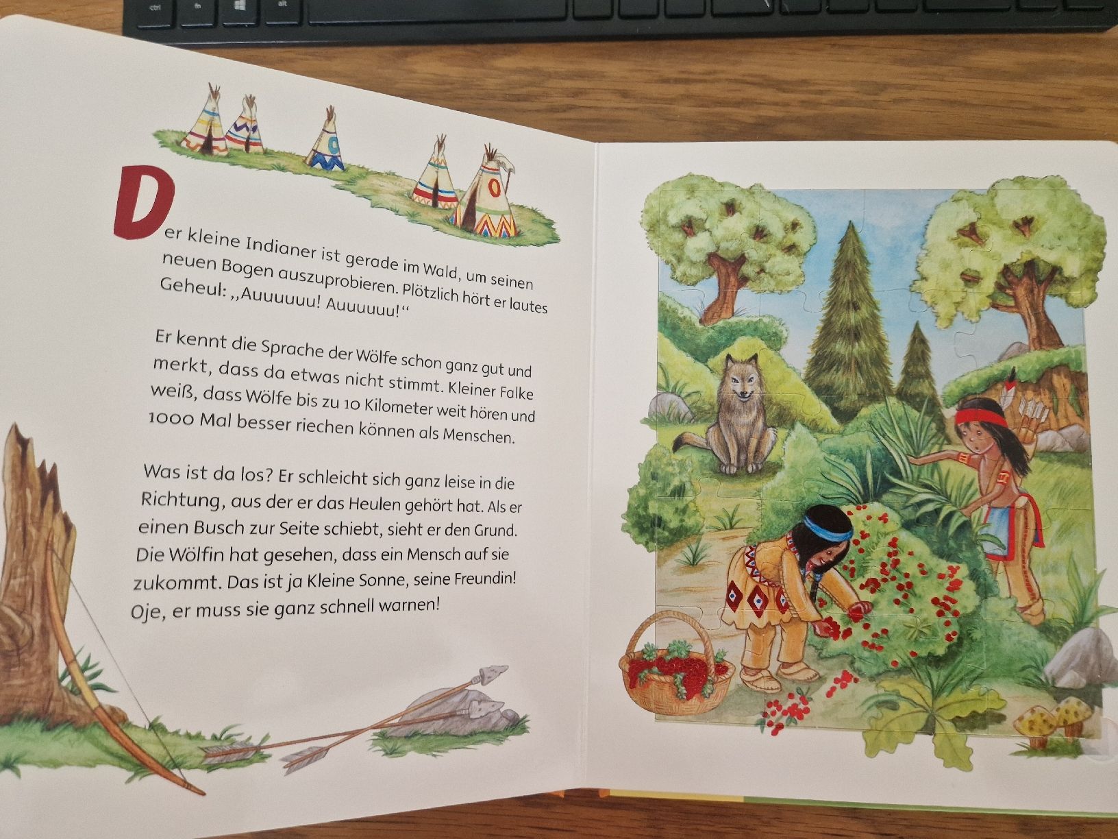 Bücher: Der kleine Indianer - Ein wildes Puzzlebuch – Neu und originalverpackt aus Villars-sur-Glâne von Agnie80 4