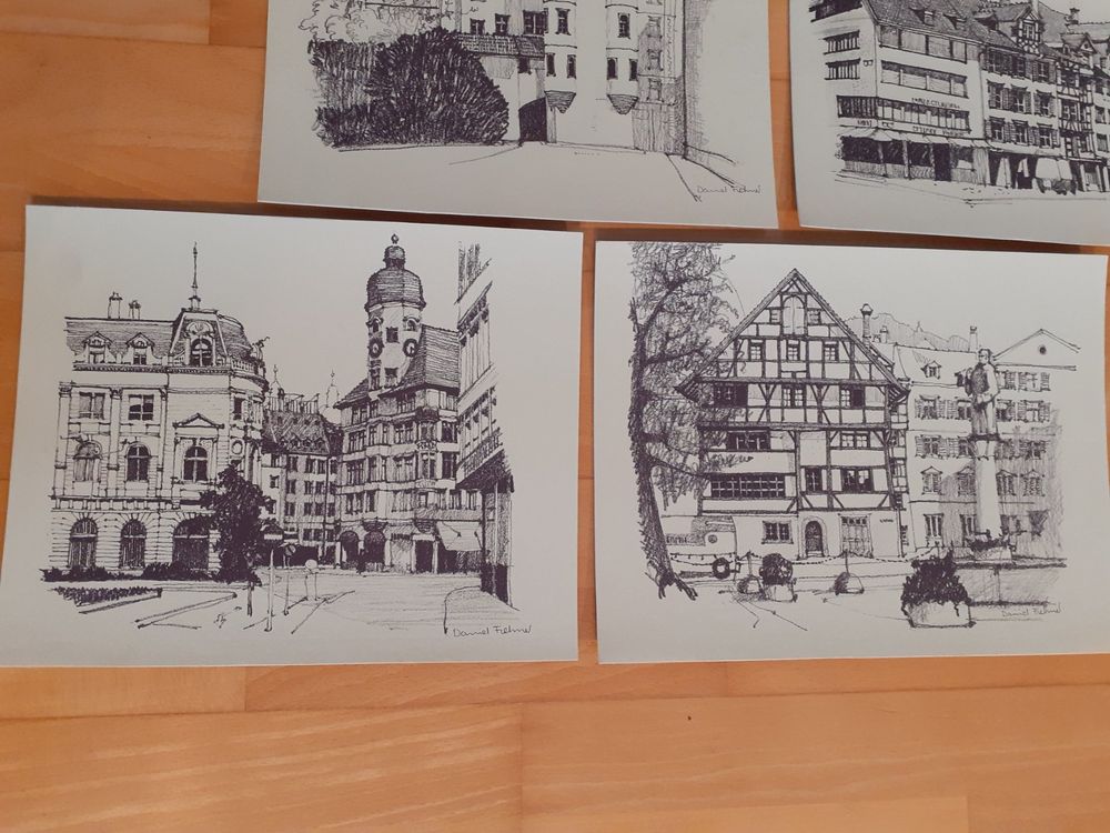 Arts picturaux & lithographies: St.Gallen Lithos Daniel Frehner – D'occasion à Zürich par Crocuda 2