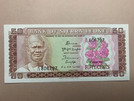 SIERRA LEONE - 50 Cents 4.8.1984 - Unzikuliert / Non-Circulé