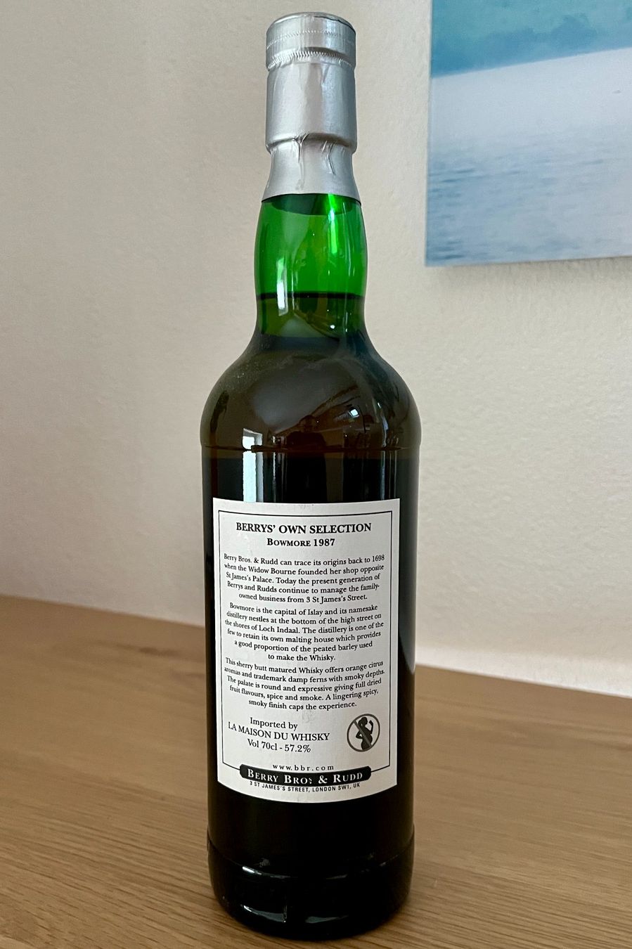 Bowmore Spirituosen: Bowmore 1987 - Berry Bros & Rudd – Neu und originalverpackt aus Le Sentier von myman 1