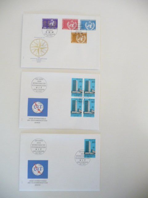 Alle Briefmarken: UNO Genf  OMM + UIT – Gebraucht aus Kloten von zimboida