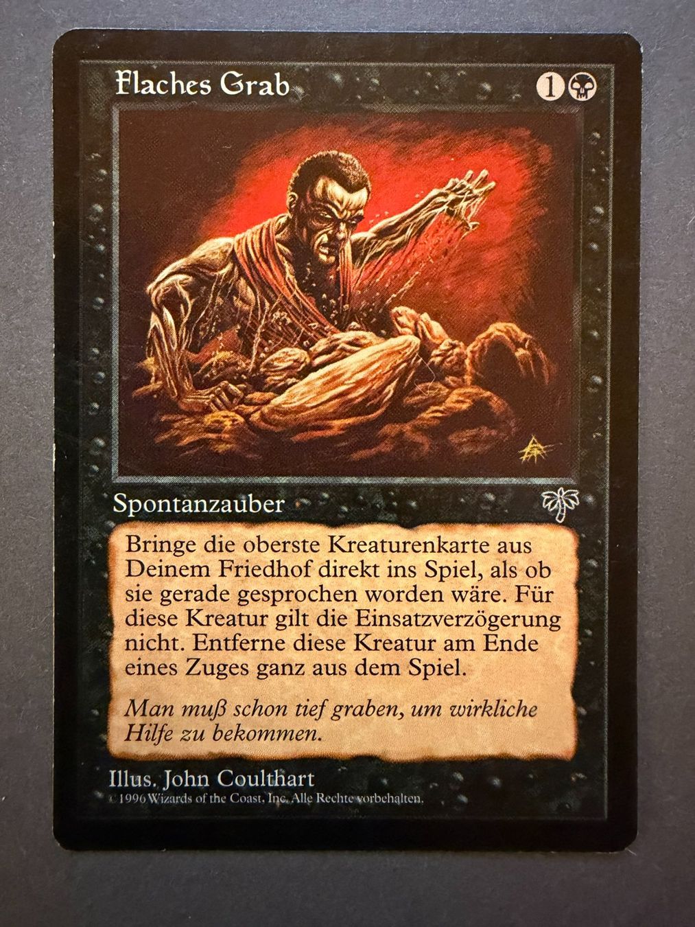 Magic The Gathering Carte collezionabili: Flaches Grab // Shallow Grave // Mirage // Magic – Usato da Binz venduto da Tempelritter