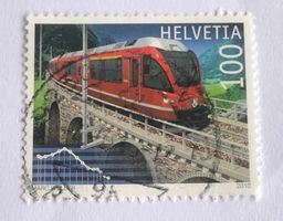 Nr.1350 mit Stempel 2010 100 jahre Berninalinie Sondermarken