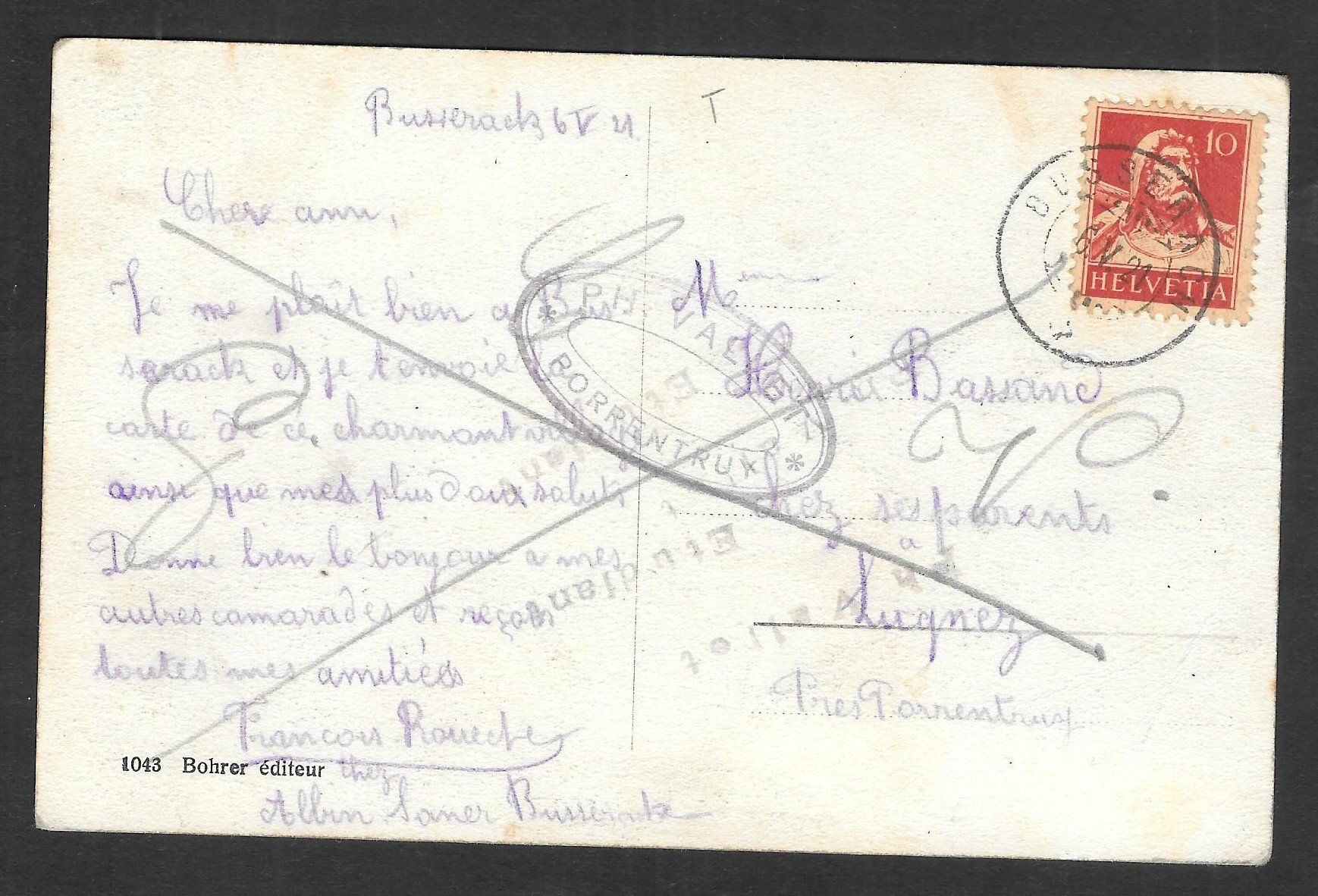 Cartoline postali: Büsserach Gesamtansicht – Usato da Olten venduto da clotaldi 1