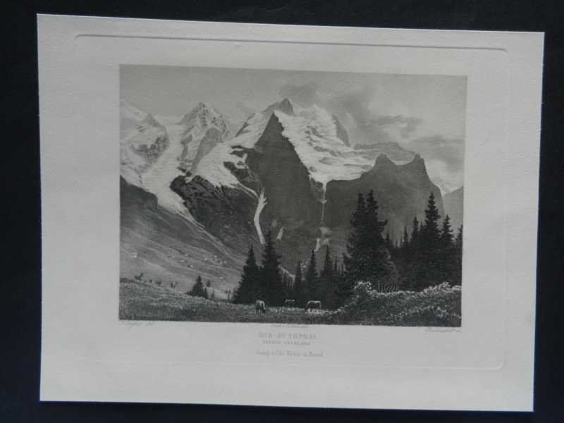 Gravures: Jungfrau Berner Oberland – D'occasion à Risch par Rischli15