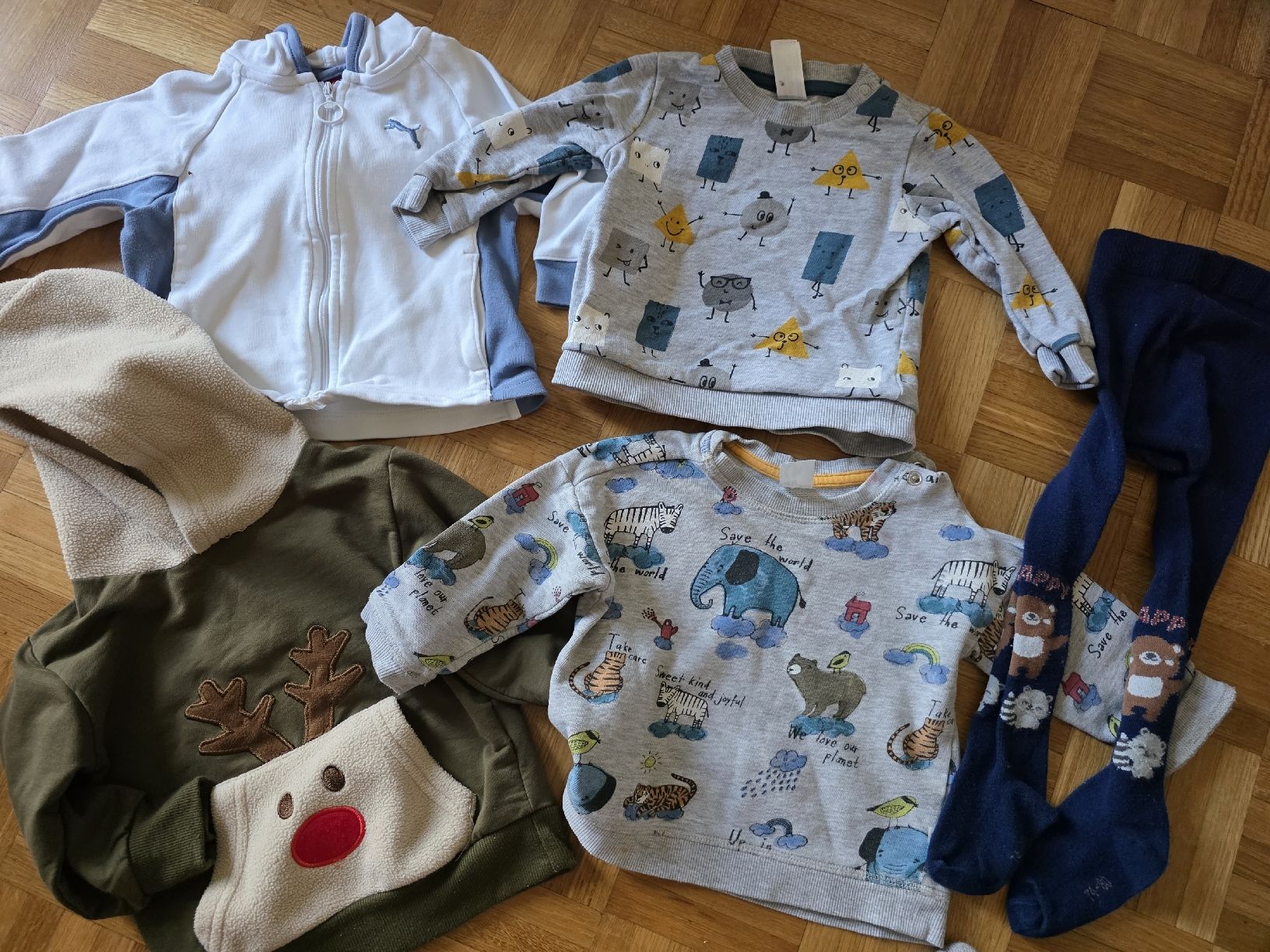 Lotti & Set di vestiti: Winter Baby Pullover Gr 74 80. div. Tiermotive  süss – Usato da Schlieren venduto da pas_vy2f