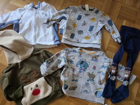 Winter Baby Pullover Gr 74 80. div. Tiermotive  süss