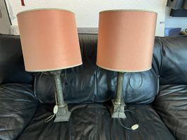 2 Vintage Tischlampen im klassischen Stil