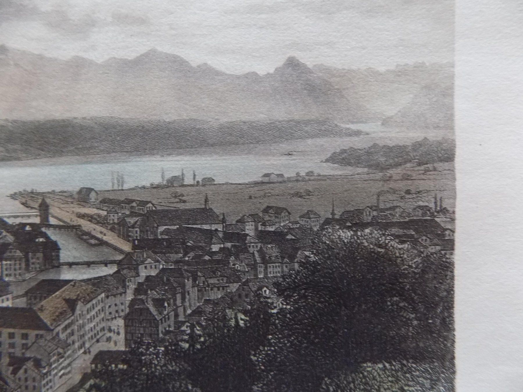 Incisioni: Luzern Rigi koloriert – Usato da Risch venduto da Antikfee 6