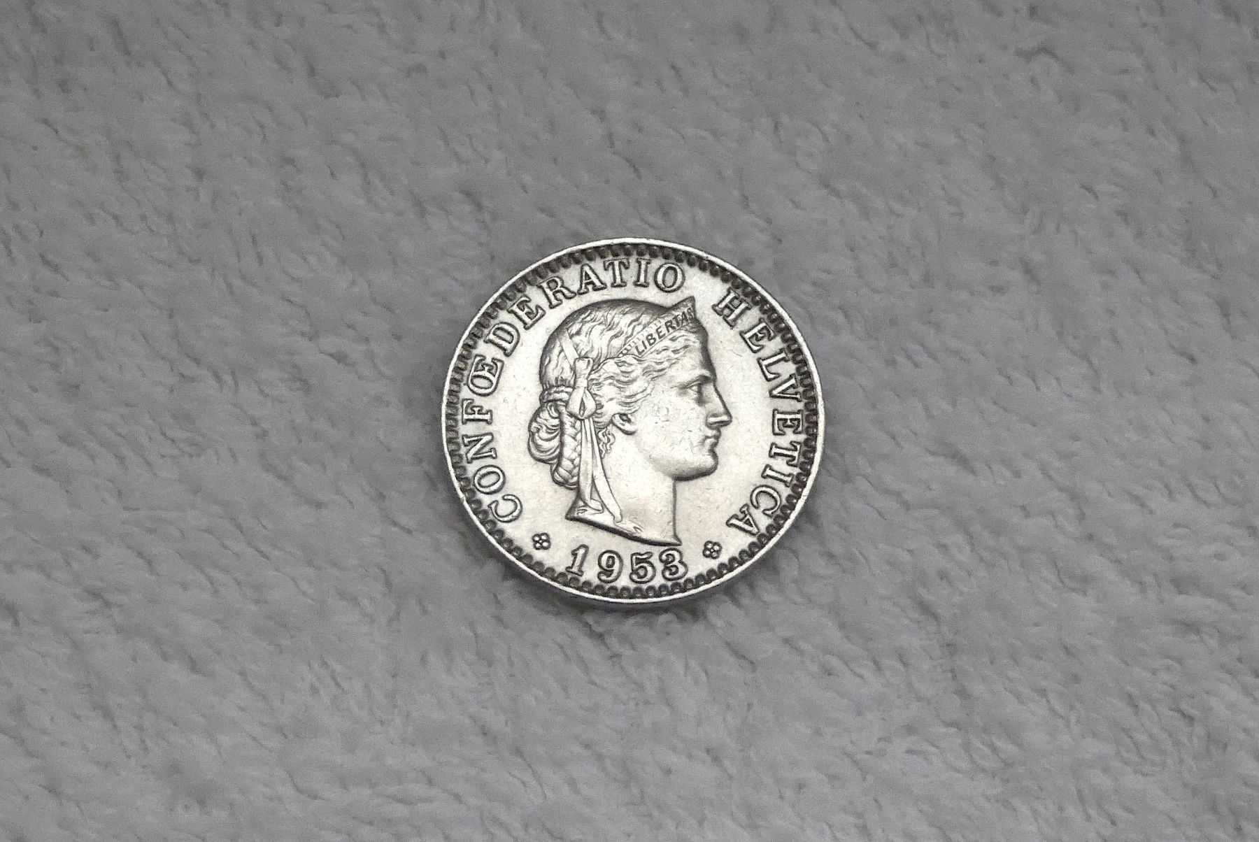 Tutti le monete: 20 centimes/rappen 1953 – Usato da Nyon venduto da Ilmi09
