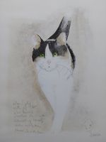 Dédé Moser. Original Lithographie Signiert. 50x65cm.