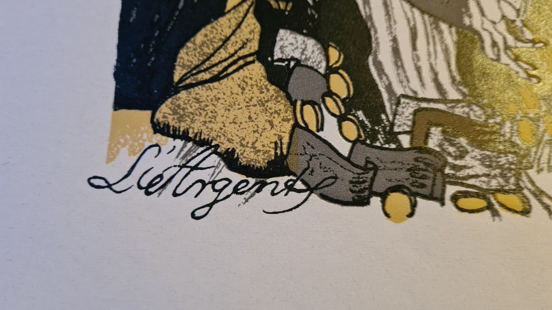 Grafiken & Lithographien: Edmond Bille Farblithografie "un dance – Gebraucht aus Emmenbrücke von Kunstankaufverkauf9 4