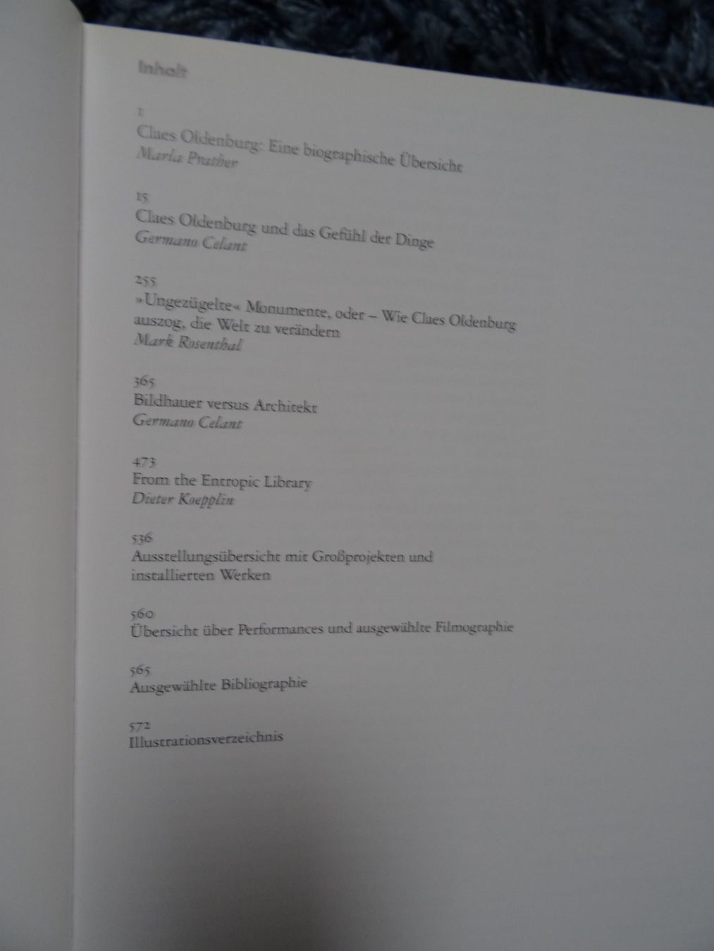 Libri: Claes Oldenburg: Eine Anthologie, 1995 – Usato da Lupfig venduto da Buerkli20 3