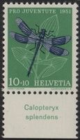 10 Rp. Wasserjungfer mit TAB (Calopteryx splendens)