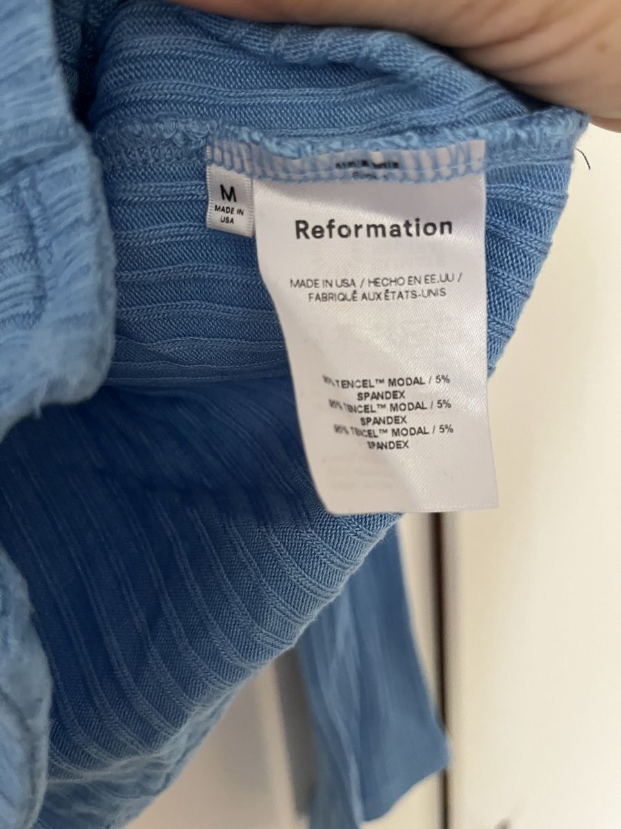 Top: Himmelblaues Langarm Top – Usato da Zürich venduto da ale_t 3