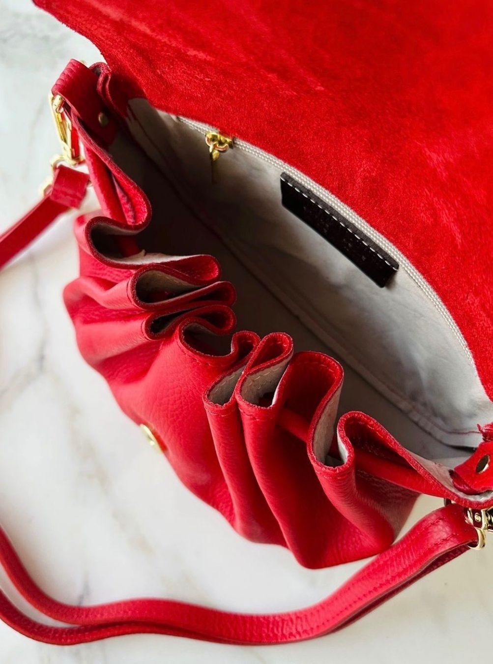 Borse da donna: Crossbody Envelope Leder Tasche rot – Nuovo (secondo la descrizione) da Thal venduto da Mary_lou 1