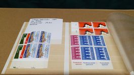 Schweizer Werbemarken Konvolut 1984 4er Blöcke postfrisch