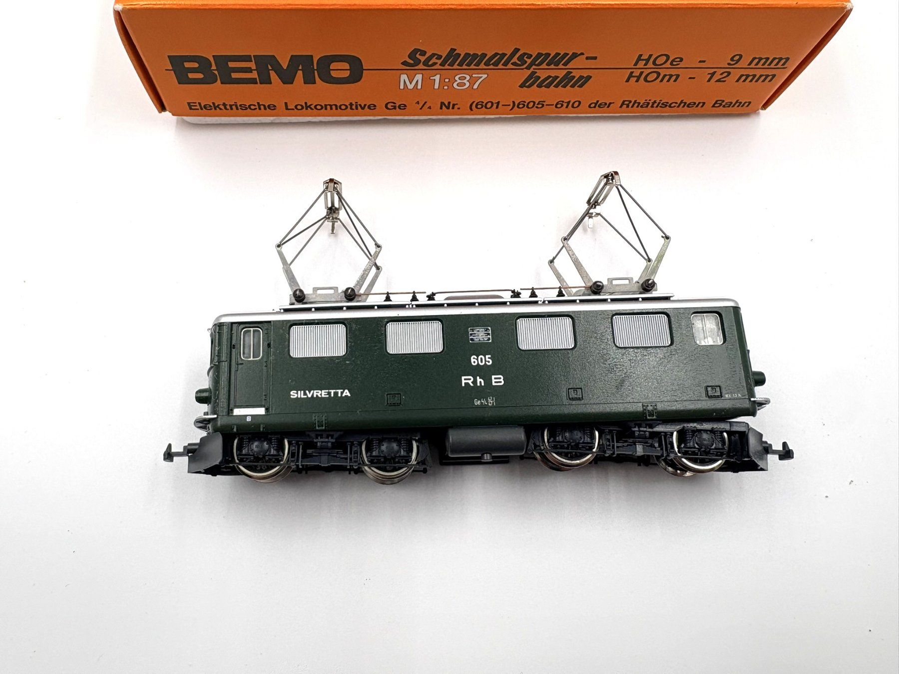 Bemo Modellini di ferrovie: Bemo 1250/5 RhB E-Lok Silvretta H0m - NEU & OVP – Nuovo e nell'imballaggio originale da Hombrechtikon venduto da Bruenel 3