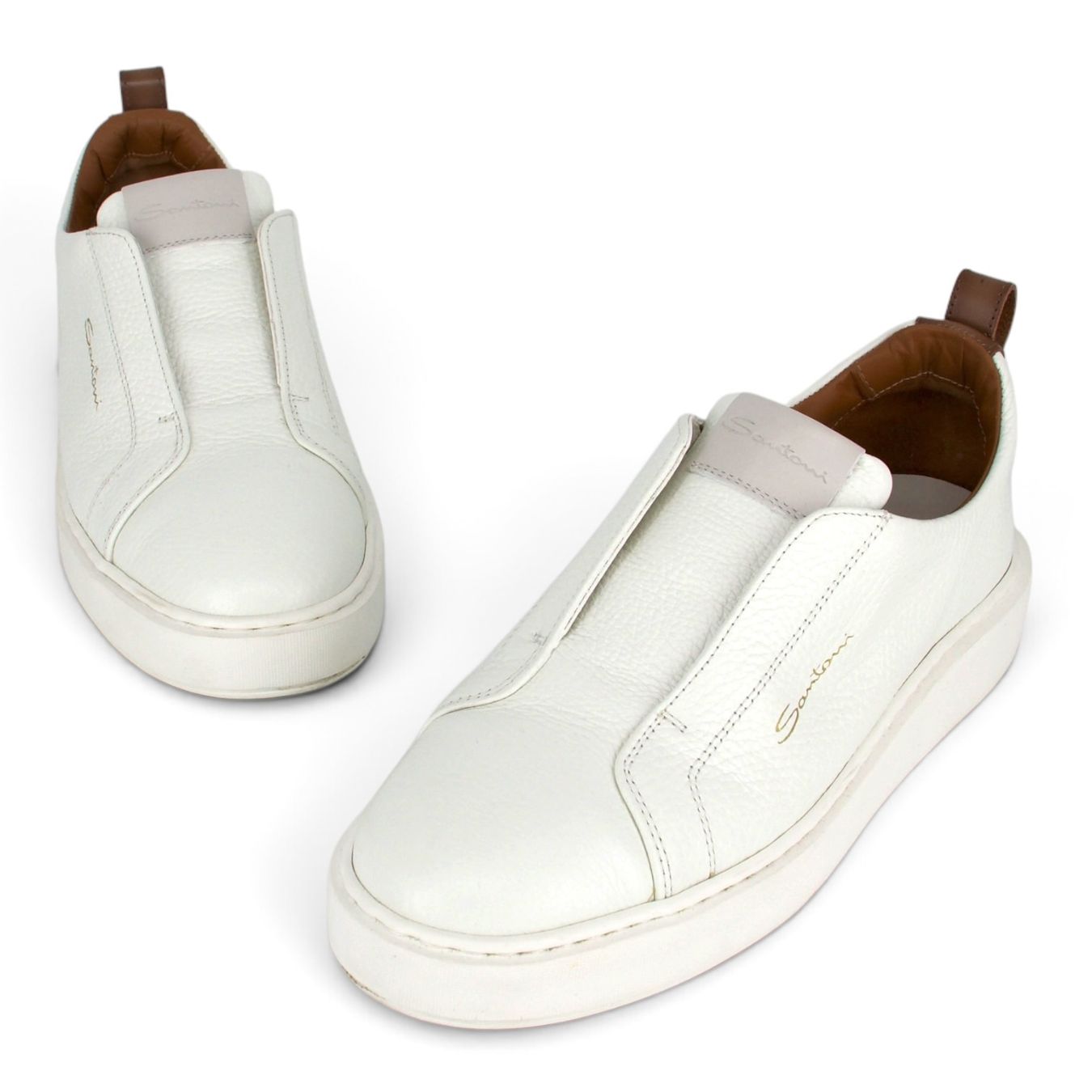 Santoni Scarpe da donna: Santoni Sneaker weiss Gr. 37 – Usato da Binningen venduto da Designerlabels 1