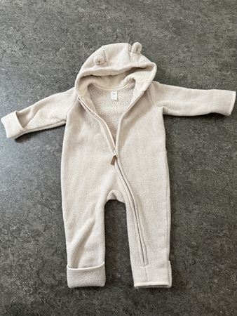 süsser Baby Overall / Fleeceanzug mit Örchen • Grösse 74