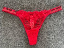 Victoria’s Secret Cherry Shine Strap Thong S NEW