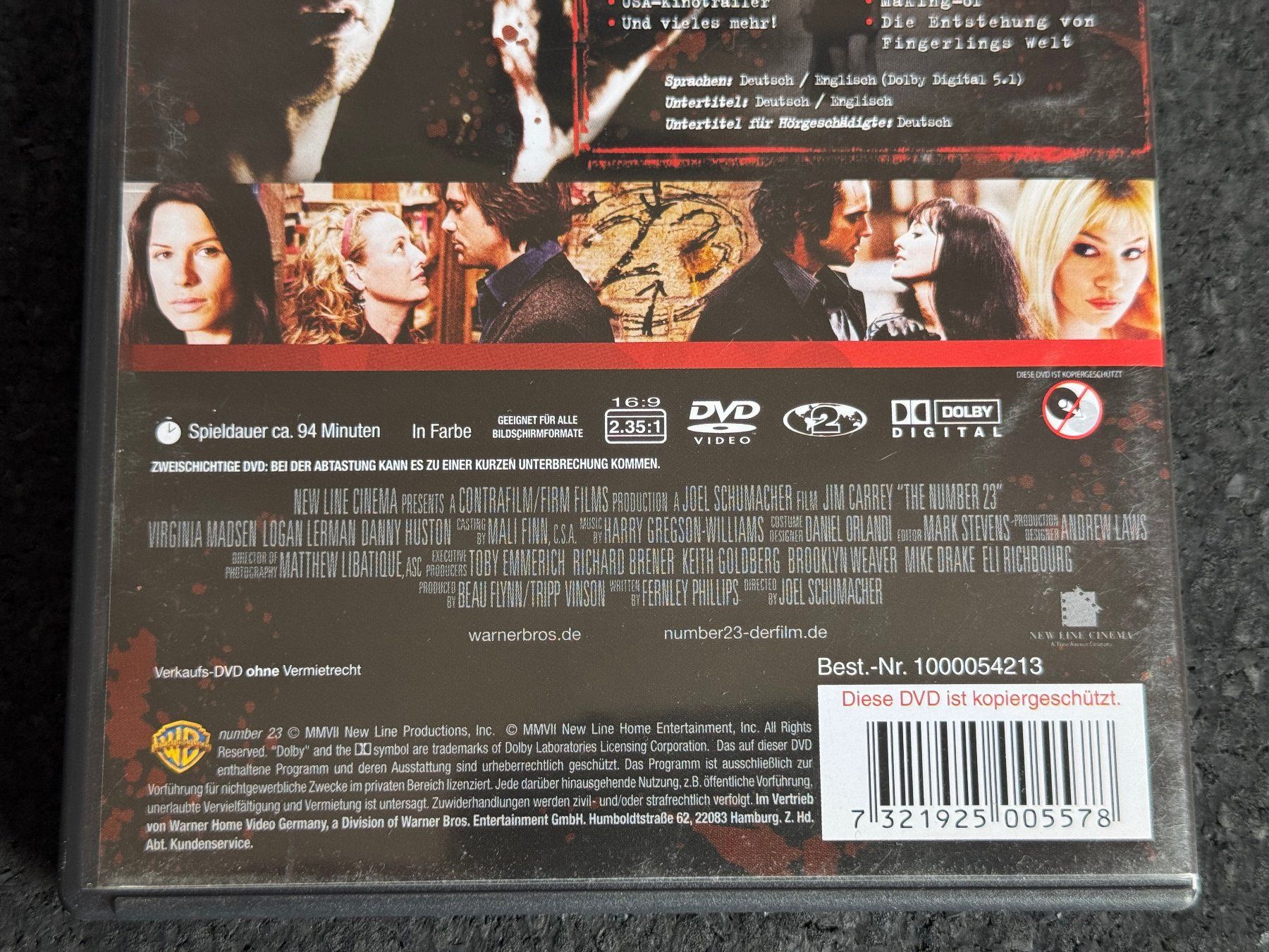 Alle DVDs: number 23 DVD DE/EN Jim Carrey – Gebraucht aus Fribourg von tschjoly 3