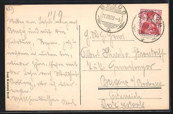 Cartoline postali: Schloss Habsburg, Ortsansicht mit Feldwe – Usato da Berlin venduto da bartko-reher 1