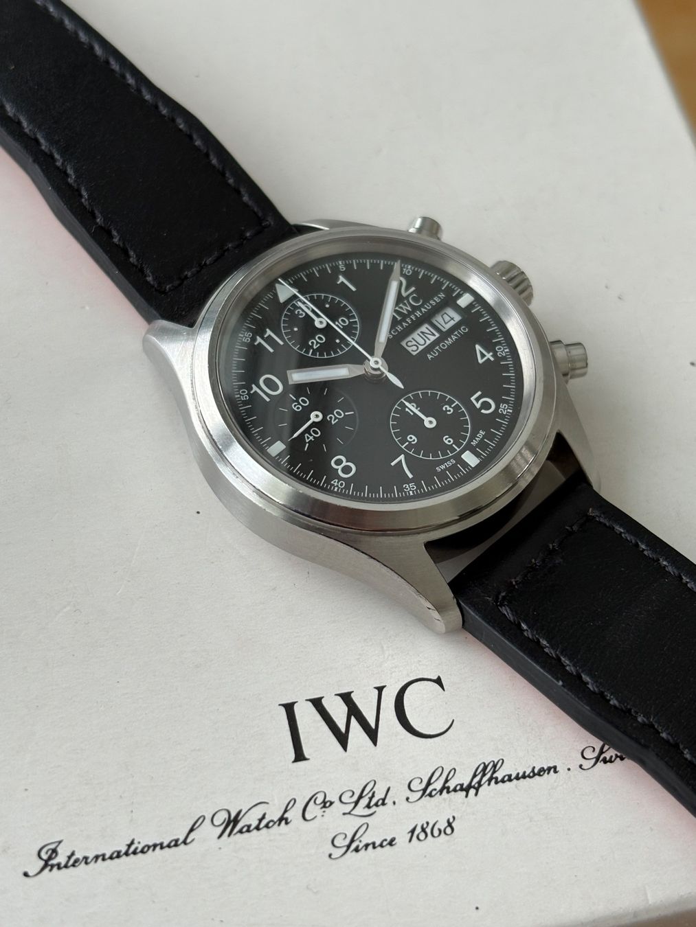 IWC Uhren: IWC Flieger Chronograph IW370603 – Gebraucht aus Birsfelden von Mynos 8