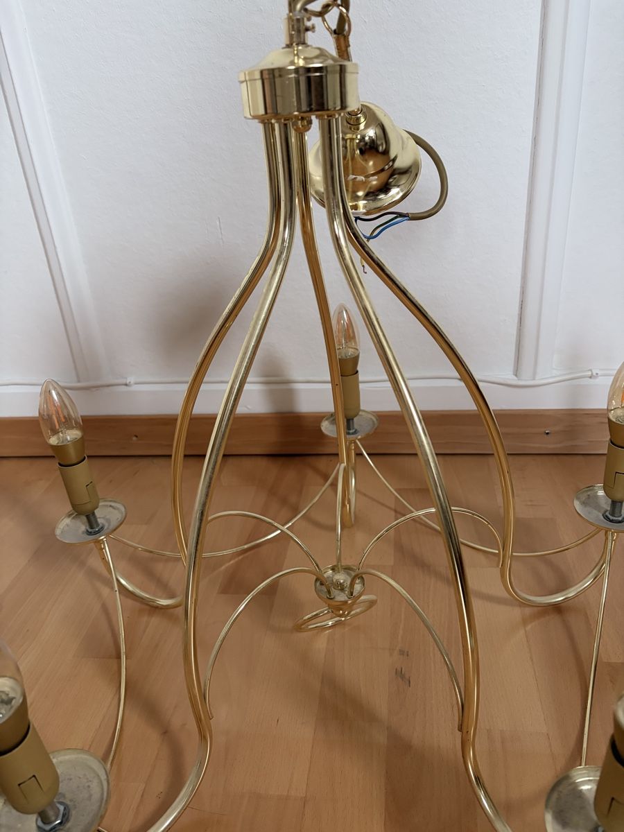 Lustres & lampes de plafonds: Goldener Kronleuchter – D'occasion à Buch am Irchel par emi_cgg7 1